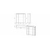 Mirror cabinet "Seville 80", white
