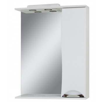 Mirror with a cabinet "LAURA" (60 cm), red
