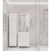 Тумба підлогова"Марокко 65 " з умивальником "Церсанія 65", біла для ванної кімнати