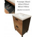 Suspended cabinet "Hilton-60" Premium with washbasin "ZEN 60", white