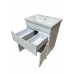 Cabinet on legs "Smail-K-60" with washbasin "Arteko-60", white