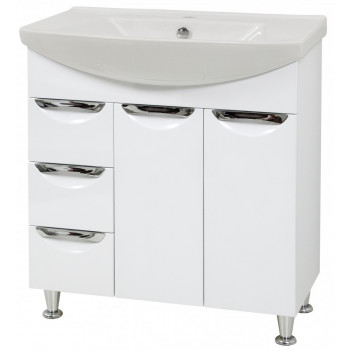 Washbasin Cabinet "LAURA" (85 cm.), white