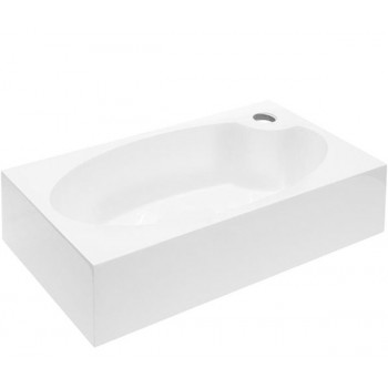 Bathroom Washbasin OVAL, white