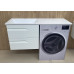 Умивальник зі стільницею під пральну машину "Indesit 125", білий для ванної кімнати