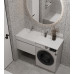 Умивальник зі стільницею під пральну машину "Indesit 125", білий для ванної кімнати