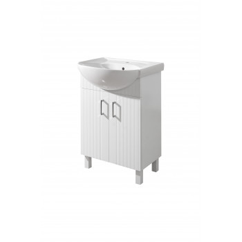 Floor standing Washbasin Cabinet "PROXI NEW-56", white