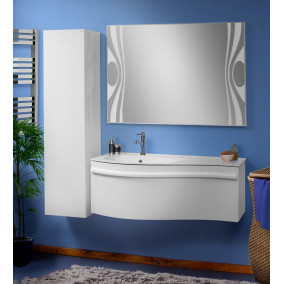 Mirror Cabinet "SLAVUTA" (120 cm), white