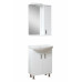 Mirror with a cabinet 3D (50 cm), white