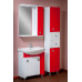 Mirror with a cabinet "ELIZA" (70 cm), red