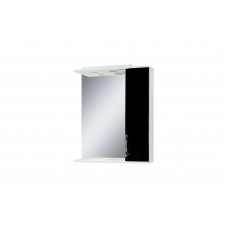 Mirror with a cabinet LAURA (60 cm), black