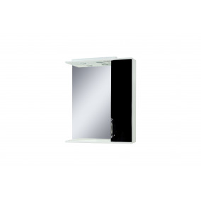 Mirror with a cabinet "LAURA" (65 cm), black