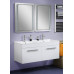 Wall-mounted Washbasin Cabinet "PODVIYNA (DOUBLE)" (125 cm.), white