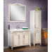 Washbasin Сabinet "ROMANCE 100", beige with golden or silver patina