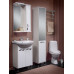 Mirror with a cabinet "SIRIUS" (60 cm), white and vintage/orpheo