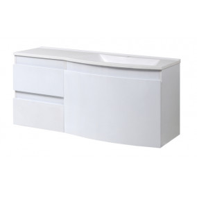 Wall-mounted Washbasin Cabinet "SLAVUTA" (120 cm.), white
