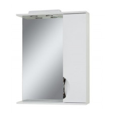 Mirror with a cabinet "LAURA"(65 cm), white