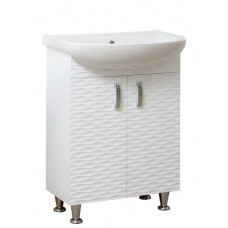 Washbasin Cabinet "3D" (50 cm.), white