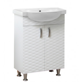 Washbasin Cabinet "3D"(65 cm.), white