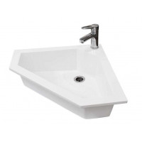 Bathroom Washbasin CORNER 55, white