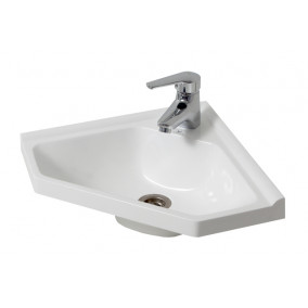 Bathroom Washbasin CORNER 40, white