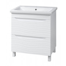 Washbasin Cabinet "ATLANTA" (80 cm.) with drawers, white